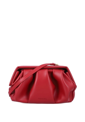 Themoirè Athena ruched clutch bag - Red