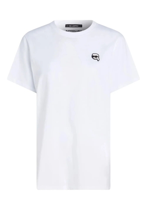 Karl Lagerfeld Ikon patch T-shirt - White