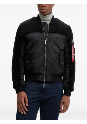 Alpha Industries MA-1 teddy bomber jacket - Black