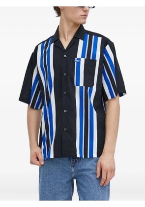 HUGO striped short-sleeve shirt - Black