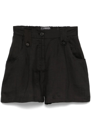 Lorena Antoniazzi ramie shorts - Black