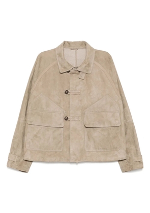 Giorgio Armani suede jacket - Neutrals