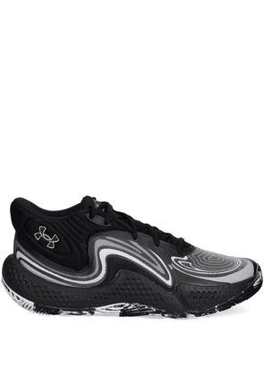 Under Armour Spawn 6 swirl-print sneakers - Black
