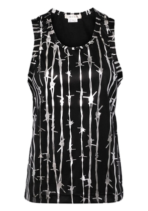 Comme Des Garçons graphic-printed vest - Black