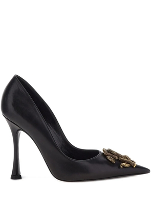 Roberto Cavalli Mirror Snake pumps - Black