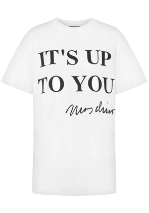 Moschino text-print T-shirt - White