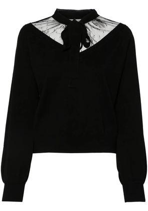 TWINSET lace sweater - Black