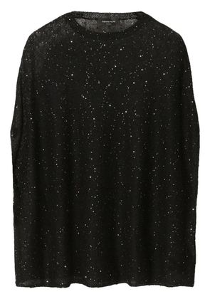 Fabiana Filippi knitted cape - Black