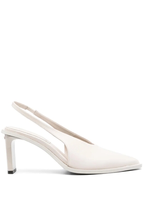Calvin Klein 70mm slingback leather pumps - Neutrals