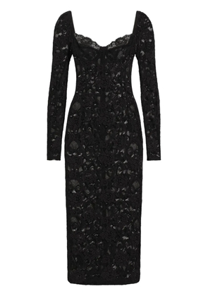 Dolce & Gabbana laced maxi dress - Black