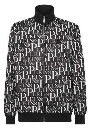 Philipp Plein graphic print jogging jacket - Black