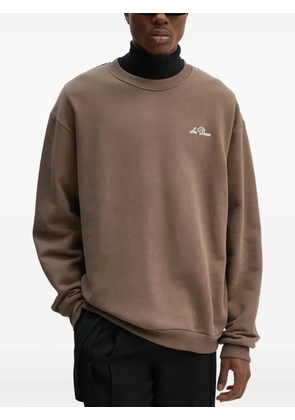 Les Deux logo-embroidered sweatshirt - Brown