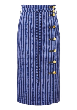 Altuzarra Hiroki striped midi skirt - Blue