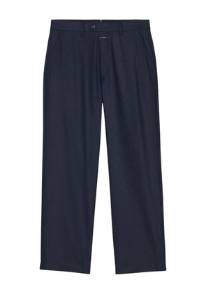 Closed wool trousers - Blue