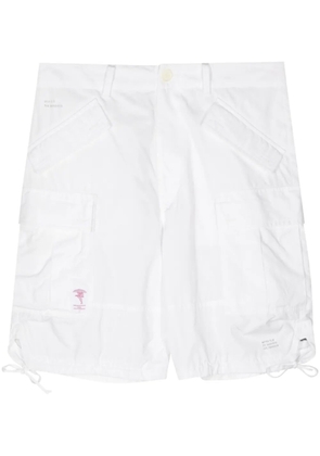 Undercover multi-pockets drawstring hem shorts - White