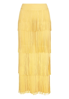 Simon Miller Za Za knit fringe maxi skirt - Yellow