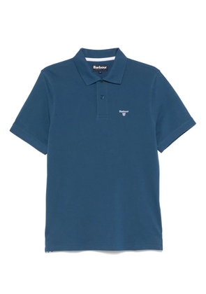 Barbour embroidered-logo polo shirt - Blue