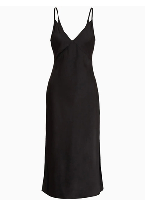 Armani Exchange v-neck slip dress - Black