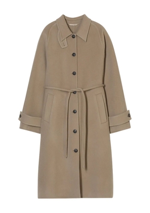 Closed belted coat - Brown