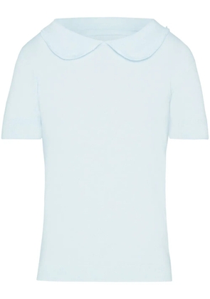 Maison Margiela wool-cashmere blend top - Blue