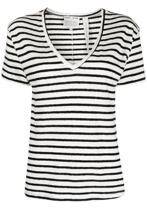 Each X Other striped V-neck T-shirt - White