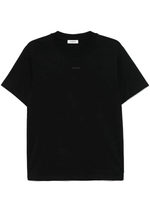 SANDRO logo-lettering T-shirt - Black