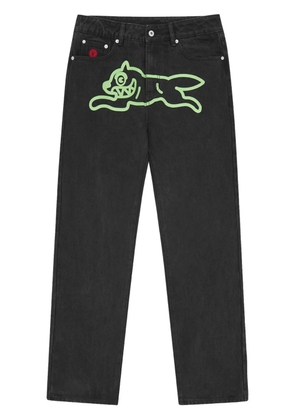 ICECREAM logo print jeans - Black