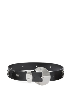 PINKO metallic-buckle studded belt - Black