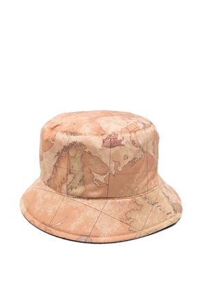 ALVIERO MARTINI 1° CLASSE map-print bucket hat - Neutrals