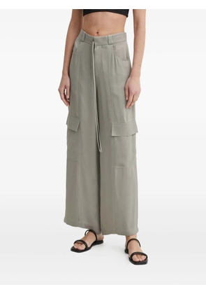 AERON cargo pocket wide-leg trousers - Green
