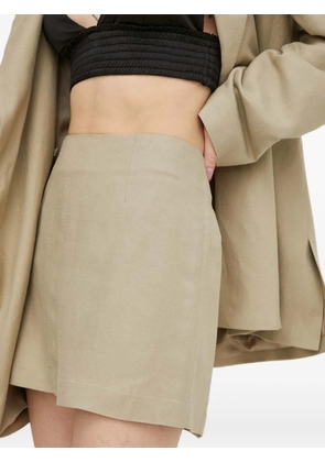 HERSKIND zip-fastening mini skirt - Neutrals