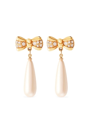 Monet Pre-Owned 1980s bow earrings - Gold