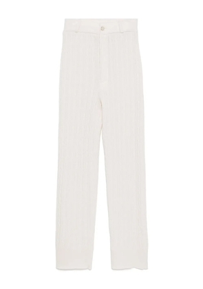 Guest In Residence Cable straight trousers - Neutrals