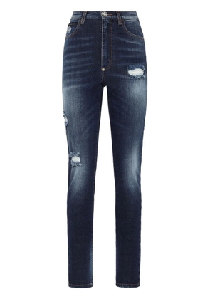 Philipp Plein distressed-effect skinny jeans - Blue