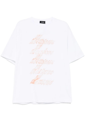 We11done logo print T-shirt - White