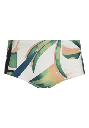 Lygia & Nanny graphic-print swimming trunks - White