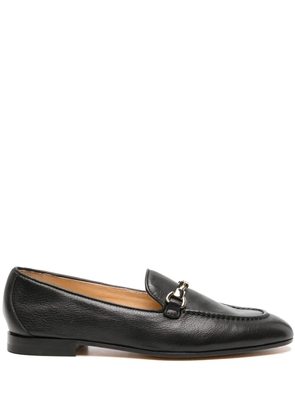 Doucal's horsebit-detail leather loafers - Black