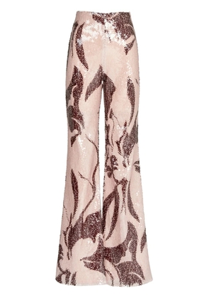 Silvia Tcherassi Avellino sequin-embellished trousers - Brown