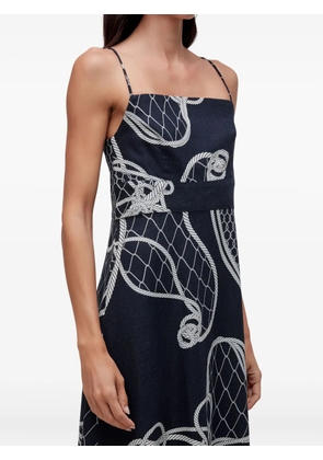 Osklen rope-print knot dress - Black