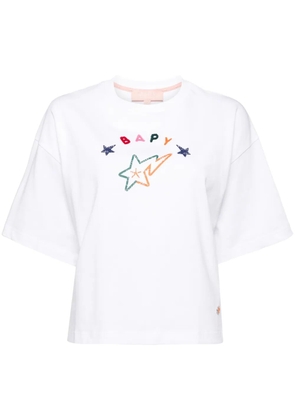 A BATHING APE® logo-patch cotton T-shirt - White