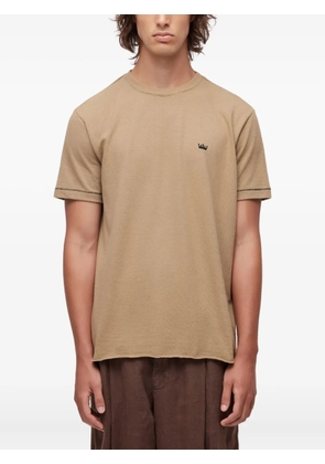 Osklen contrast-seam T-shirt - Brown
