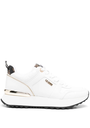 GUESS USA logo-appliqué sneakers - White