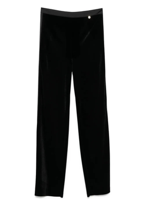 LIU JO velvet trousers - Black