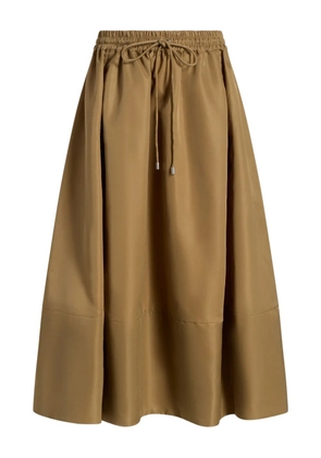 Cinq A Sept drawstring midi A-line skirt - Brown
