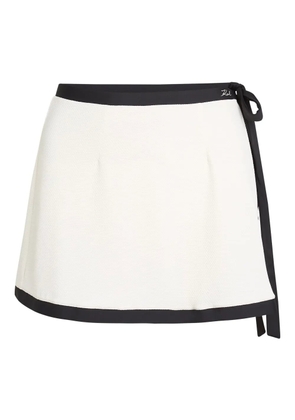 Karl Lagerfeld logo pareo - White