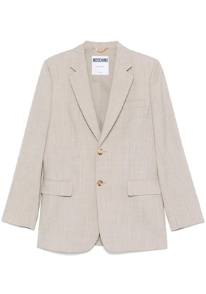 Moschino virgin-wool blazer - Neutrals