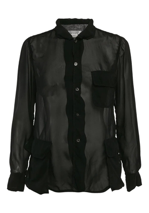 Comme Des Garçons Pre-Owned 2024 crepe shirt - Black