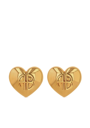ANINE BING chunky heart earrings - Gold