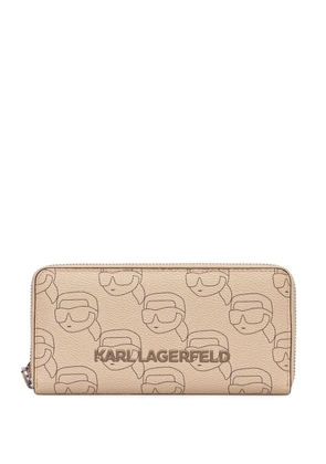 Karl Lagerfeld Ikon Mono CC wallet - Neutrals