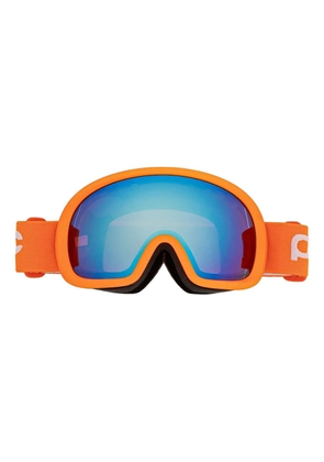 POC orange ski goggles